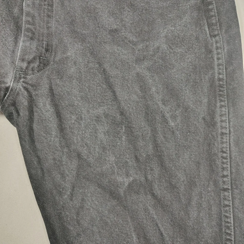 Wrangler Jeans Mens 36x30 Black Straight Leg Faded Denim Cotton 1013MWZWK